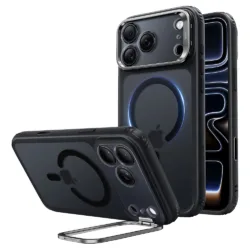 ESR รุ่น Classic Hybrid Stash Stand (Camera Control) - เคส iPhone 18 Pro Max / 17 Pro Max - สี Frosted Black