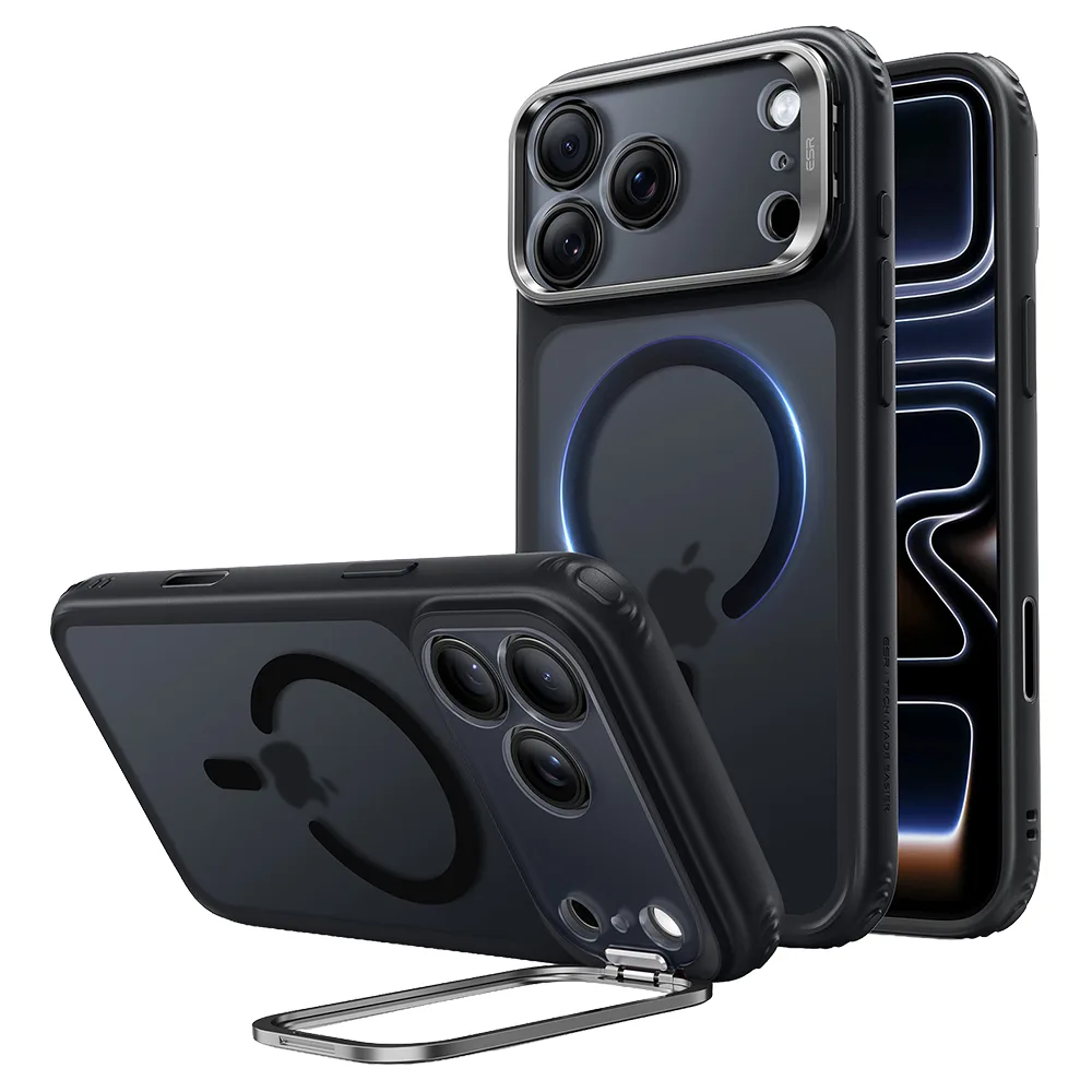 ESR รุ่น Classic Hybrid Stash Stand (Camera Control) - เคส iPhone 18 Pro / 17 Pro - สี Frosted Black 1 ESR รุ่น Classic Hybrid Stash Stand (Camera Control) - เคส iPhone 18 Pro / 17 Pro - สี Frosted Black