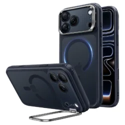 ESR รุ่น Classic Hybrid Stash Stand (Camera Control) - เคส iPhone 18 Pro Max / 17 Pro Max - สี Frosted Blue