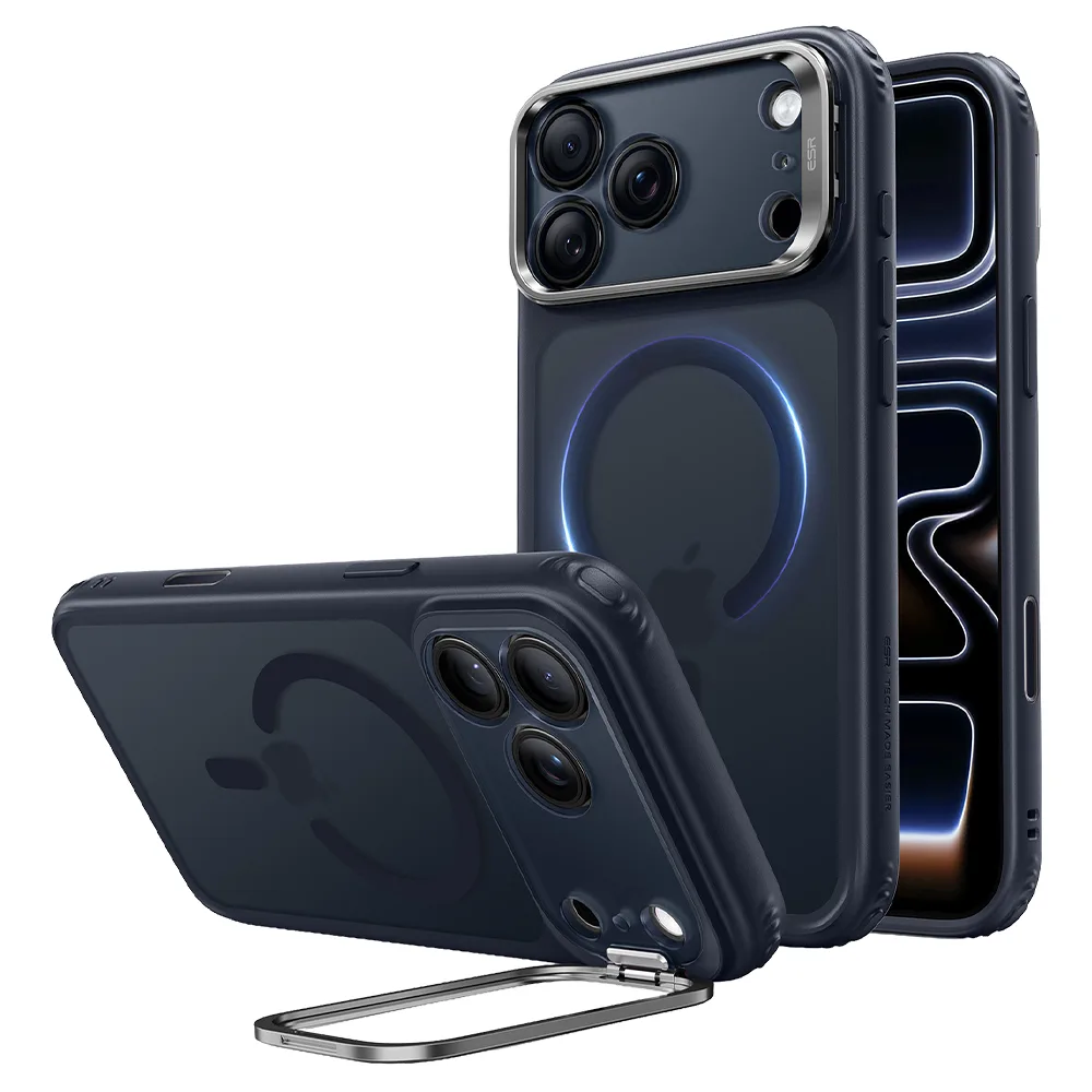 ESR รุ่น Classic Hybrid Stash Stand (Camera Control) - เคส iPhone 18 Pro / 17 Pro - สี Frosted Blue 1 ESR รุ่น Classic Hybrid Stash Stand (Camera Control) - เคส iPhone 18 Pro / 17 Pro - สี Frosted Blue