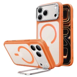 ESR รุ่น Classic Hybrid Stash Stand (Camera Control) - เคส iPhone 18 Pro Max / 17 Pro Max - สี Frosted Orange