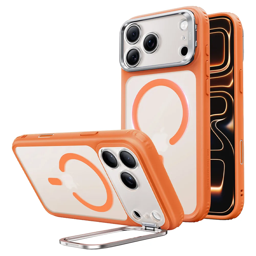 ESR รุ่น Classic Hybrid Stash Stand (Camera Control) - เคส iPhone 18 Pro / 17 Pro - สี Frosted Orange 1 ESR รุ่น Classic Hybrid Stash Stand (Camera Control) - เคส iPhone 18 Pro / 17 Pro - สี Frosted Orange