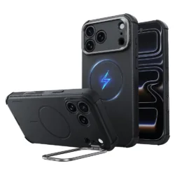ESR รุ่น Cyber Tough Stash Stand (Camera Control) - เคส iPhone 18 Pro Max / 17 Pro Max - สี Black
