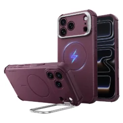 ESR รุ่น Cyber Tough Stash Stand (Camera Control) - เคส iPhone 18 Pro Max / 17 Pro Max - สี Deep Burgundy