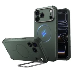 ESR รุ่น Cyber Tough Stash Stand (Camera Control) - เคส iPhone 18 Pro Max / 17 Pro Max - สี Green