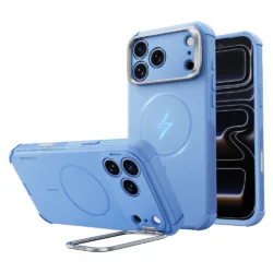 ESR รุ่น Cyber Tough Stash Stand (Camera Control) - เคส iPhone 18 Pro Max / 17 Pro Max - สี Light Blue
