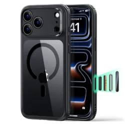 ESR รุ่น Classic Hybrid (Camera Control) - เคส iPhone 18 Pro Max / 17 Pro Max - สี Clear Black