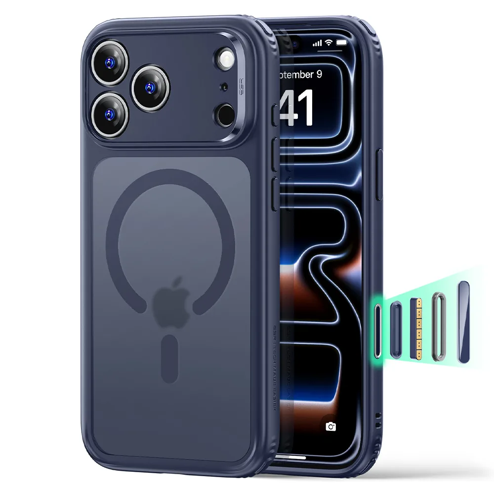 ESR รุ่น Classic Hybrid (Camera Control) - เคส iPhone 18 Pro / 17 Pro - สี Frosted Blue 1 ESR รุ่น Classic Hybrid (Camera Control) - เคส iPhone 18 Pro / 17 Pro - สี Frosted Blue