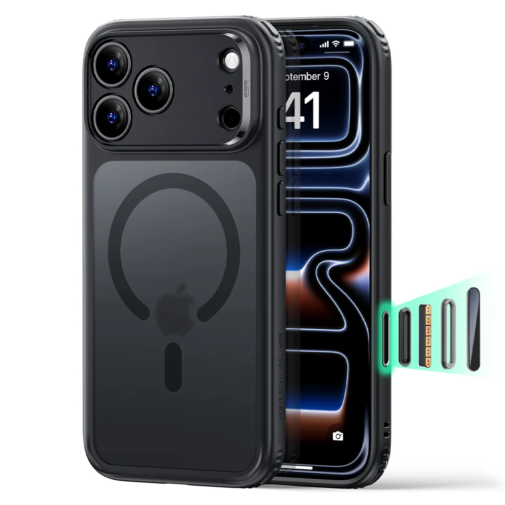ESR รุ่น Classic Hybrid (Camera Control) - เคส iPhone 18 Pro / 17 Pro - สี Frosted Black 1 ESR รุ่น Classic Hybrid (Camera Control) - เคส iPhone 18 Pro / 17 Pro - สี Frosted Black