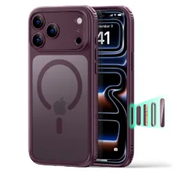ESR รุ่น Classic Hybrid (Camera Control) - เคส iPhone 18 Pro Max / 17 Pro Max - สี Frosted Deep Burgundy