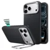 ESR รุ่น Leather Stash Stand (Camera Control) - เคส iPhone 18 Pro / 17 Pro - สี Black
