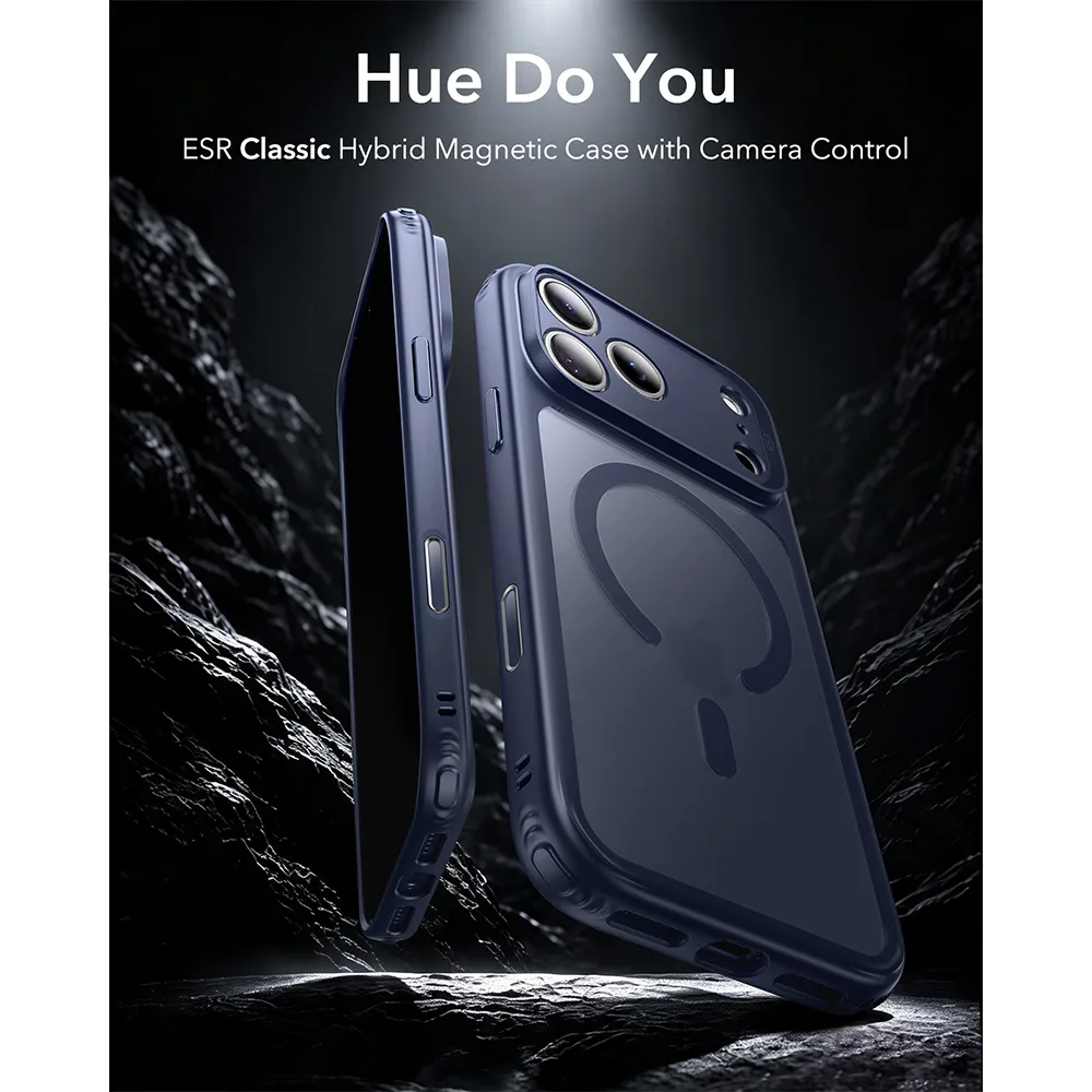 ESR รุ่น Classic Hybrid (Camera Control) - เคส iPhone 18 Pro / 17 Pro - สี Frosted Blue 2 ESR รุ่น Classic Hybrid (Camera Control) - เคส iPhone 18 Pro / 17 Pro - สี Frosted Blue - Image 2