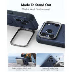 ESR รุ่น Cyber Tough Stash Stand (Camera Control) - เคส iPhone 18 Pro / 17 Pro - สี Navy Blue 12 ESR รุ่น Cyber Tough Stash Stand (Camera Control) - เคส iPhone 18 Pro / 17 Pro - สี Navy Blue
