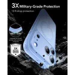 ESR รุ่น Classic Hybrid (Camera Control) - เคส iPhone 18 Pro / 17 Pro - สี Frosted Light Blue 8 ESR รุ่น Classic Hybrid (Camera Control) - เคส iPhone 18 Pro / 17 Pro - สี Frosted Light Blue