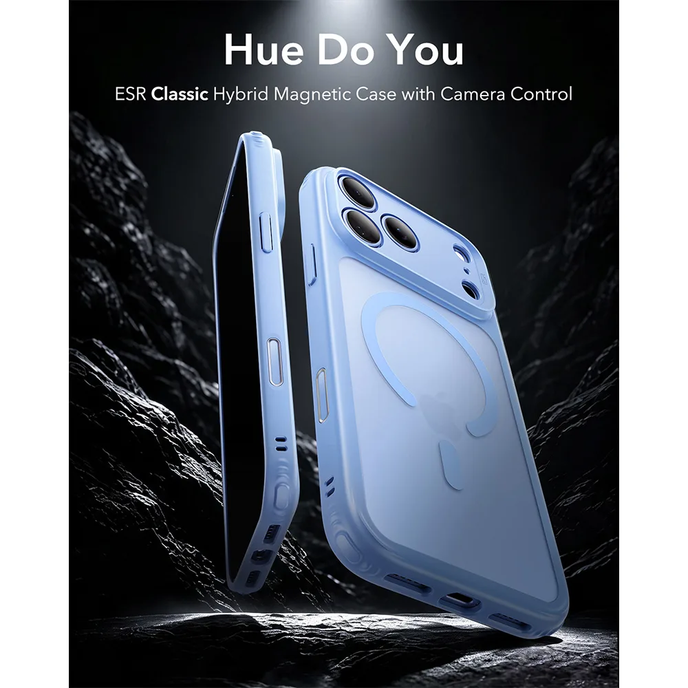 ESR รุ่น Classic Hybrid (Camera Control) - เคส iPhone 18 Pro / 17 Pro - สี Frosted Light Blue 2 ESR รุ่น Classic Hybrid (Camera Control) - เคส iPhone 18 Pro / 17 Pro - สี Frosted Light Blue - Image 2