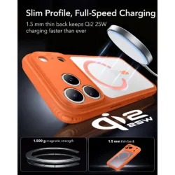 ESR รุ่น Classic Hybrid (Camera Control) - เคส iPhone 18 Pro Max / 17 Pro Max - สี Frosted Orange 10 ESR รุ่น Classic Hybrid (Camera Control) - เคส iPhone 18 Pro Max / 17 Pro Max - สี Frosted Orange