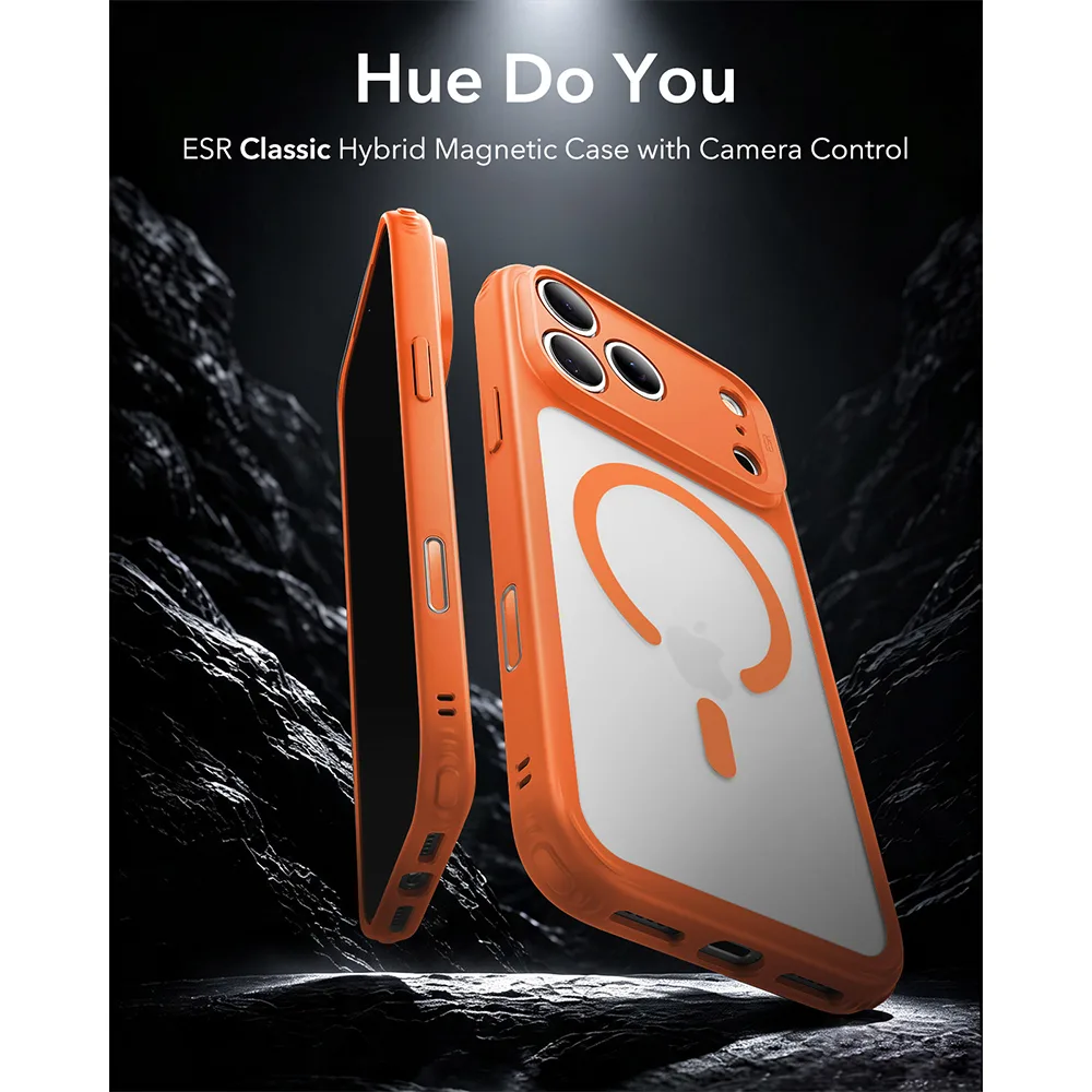 ESR รุ่น Classic Hybrid (Camera Control) - เคส iPhone 18 Pro Max / 17 Pro Max - สี Frosted Orange 2 ESR รุ่น Classic Hybrid (Camera Control) - เคส iPhone 18 Pro Max / 17 Pro Max - สี Frosted Orange - Image 2