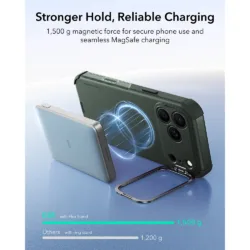 ESR รุ่น Cyber Tough Stash Stand (Camera Control) - เคส iPhone 18 Pro Max / 17 Pro Max - สี Green 14 ESR รุ่น Cyber Tough Stash Stand (Camera Control) - เคส iPhone 18 Pro Max / 17 Pro Max - สี Green