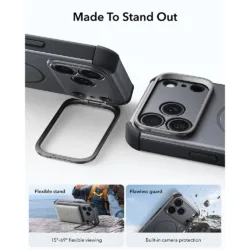 ESR รุ่น Cyber Tough Stash Stand (Camera Control) - เคส iPhone 18 Pro Max / 17 Pro Max - สี Grey 12 ESR รุ่น Cyber Tough Stash Stand (Camera Control) - เคส iPhone 18 Pro Max / 17 Pro Max - สี Grey