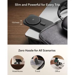 ESR รุ่น Qi2.2 3 in 1 Magnetic Charging Station CryoBoost (35W) - แท่นชาร์จ - สี Black 17 ESR รุ่น Qi2.2 3 in 1 Magnetic Charging Station CryoBoost (35W) - แท่นชาร์จ - สี Black