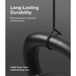 Ringke รุ่น Fast Charging Pastel Cable สายชาร์จ C-to-Lightning 20W ยาว 1.2m - สี Black