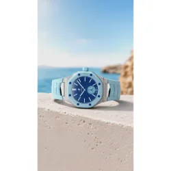 Golden Concept รุ่น Royal Sport Edition - เซ็ตสายนาฬิกา - สี HUIT BLANC (ใช้คู่กับ Royal Pop Swatch x AP)