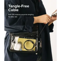 Ringke รุ่น Fast Charging Pastel Cable สายชาร์จ C-to-Lightning 20W ยาว 1.2m - สี Black