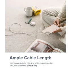 Ringke รุ่น Fast Charging Pastel Cable สายชาร์จ C-to-Lightning 20W ยาว 2m - สี White