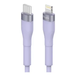 Ringke รุ่น Fast Charging Pastel Cable สายชาร์จ C-to-Lightning 20W ยาว 2m - สี Purple