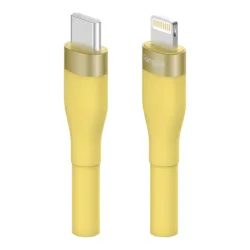 Ringke รุ่น Fast Charging Pastel Cable สายชาร์จ C-to-Lightning 20W ยาว 2m - สี Yellow