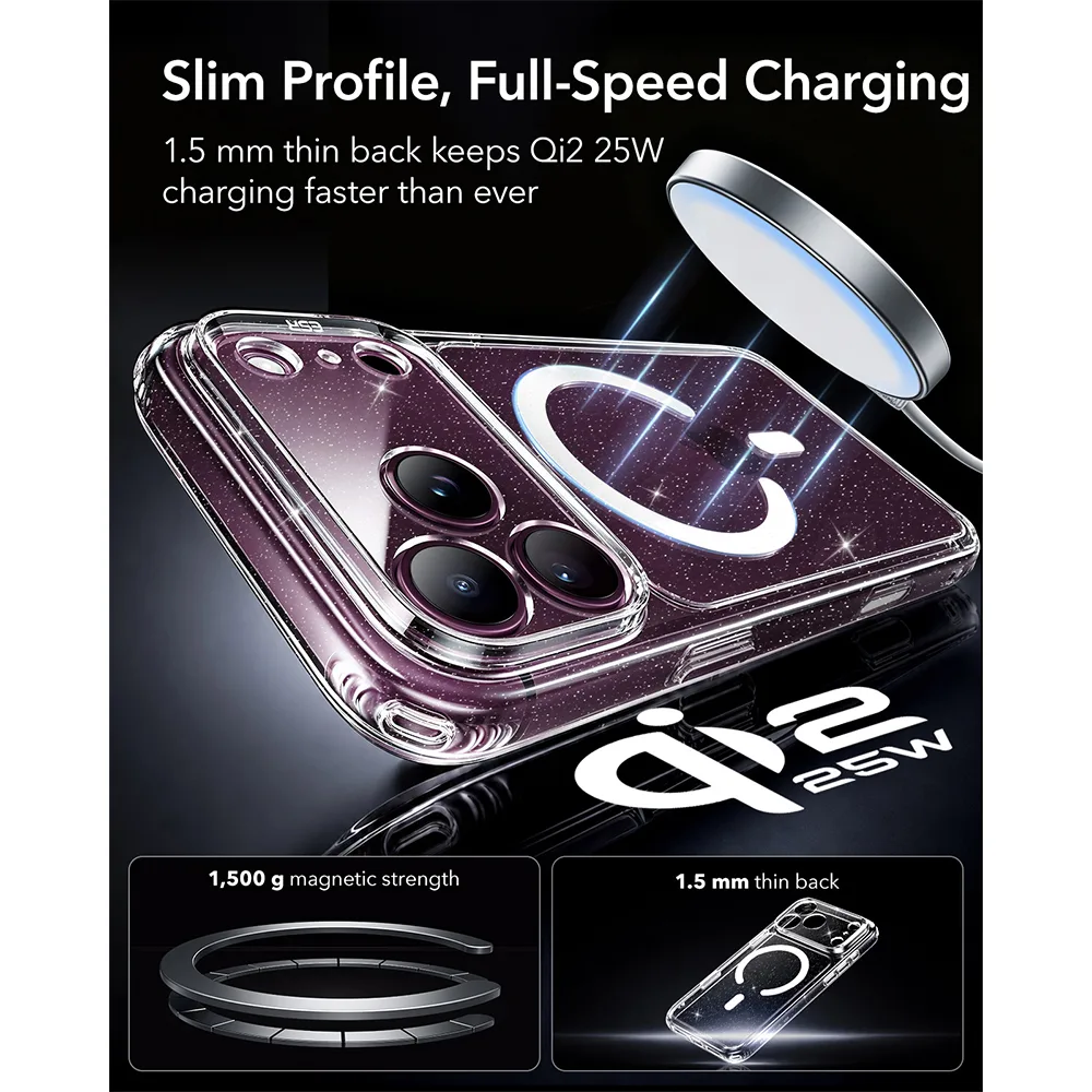 ESR รุ่น Classic Hybrid (Camera Control) - เคส iPhone 18 Pro / 17 Pro - สี Shimmer 5 ESR รุ่น Classic Hybrid (Camera Control) - เคส iPhone 18 Pro / 17 Pro - สี Shimmer - Image 5