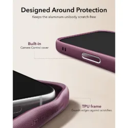ESR รุ่น Leather Stash Stand (Camera Control) - เคส iPhone 18 Pro / 17 Pro - สี Deep Burgundy 13 ESR รุ่น Leather Stash Stand (Camera Control) - เคส iPhone 18 Pro / 17 Pro - สี Deep Burgundy