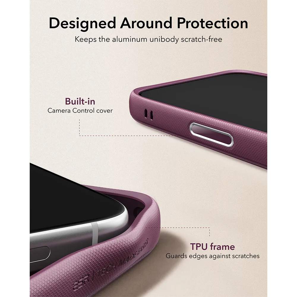 ESR รุ่น Leather Stash Stand (Camera Control) - เคส iPhone 18 Pro / 17 Pro - สี Deep Burgundy 3 ESR รุ่น Leather Stash Stand (Camera Control) - เคส iPhone 18 Pro / 17 Pro - สี Deep Burgundy - Image 3