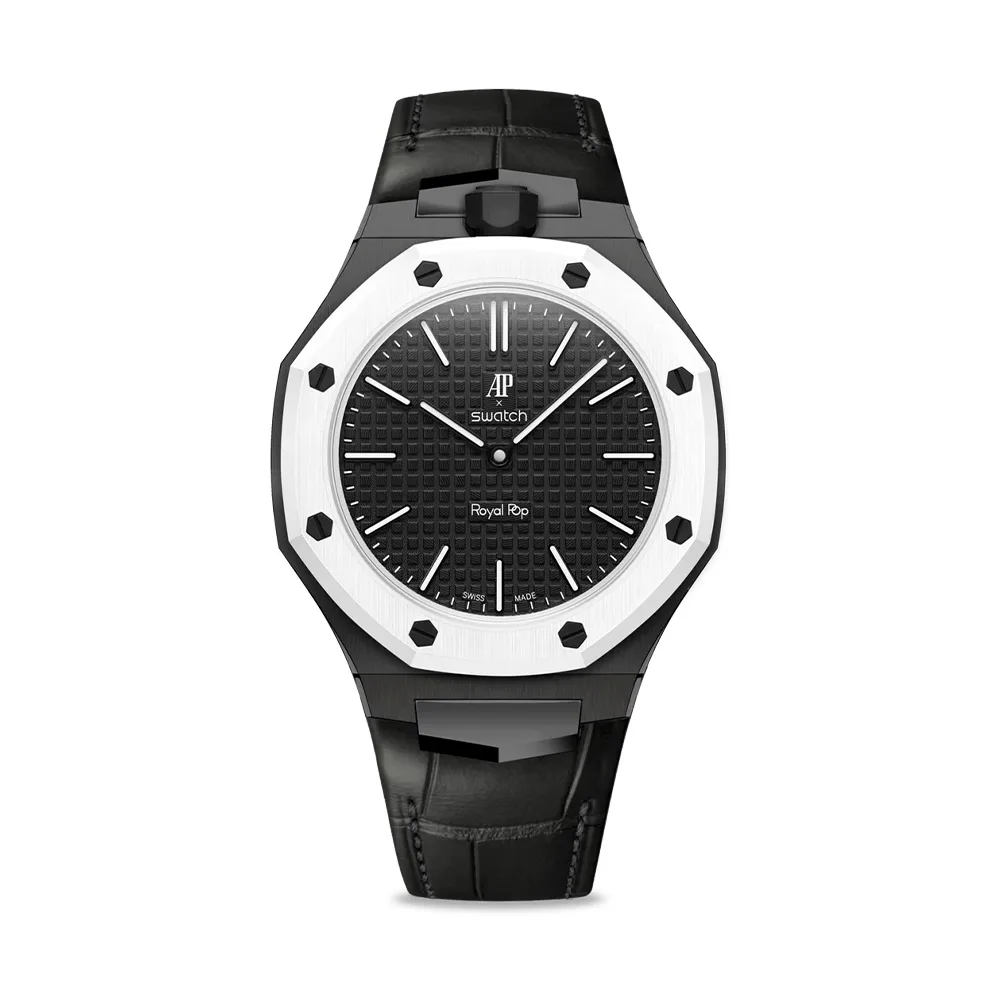 Golden Concept รุ่น Royal Alligator - สายนาฬิกา - สี Black (ใช้คู่กับ Royal Pop Swatch x AP) 1 Golden Concept รุ่น Royal Alligator - สายนาฬิกา - สี Black (ใช้คู่กับ Royal Pop Swatch x AP)