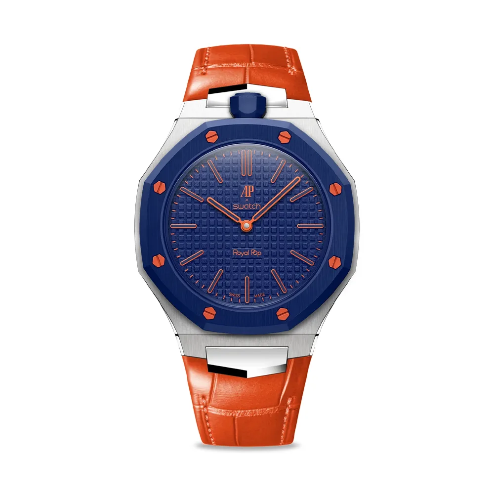 Golden Concept รุ่น Royal Alligator - สายนาฬิกา - สี Orange (ใช้คู่กับ Royal Pop Swatch x AP) 1 Golden Concept รุ่น Royal Alligator - สายนาฬิกา - สี Orange (ใช้คู่กับ Royal Pop Swatch x AP)