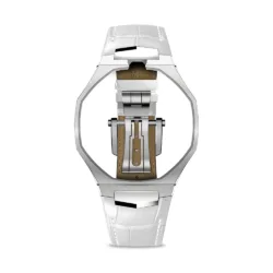 Golden Concept รุ่น Royal Alligator - สายนาฬิกา - สี White (ใช้คู่กับ Royal Pop Swatch x AP) 3 Golden Concept รุ่น Royal Alligator - สายนาฬิกา - สี White (ใช้คู่กับ Royal Pop Swatch x AP)