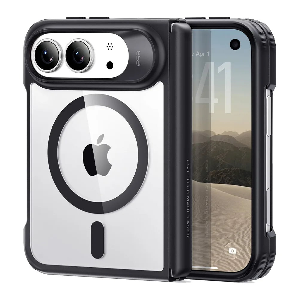 ESR รุ่น Classic Hybrid (Camera Control) - เคส iPhone Duo - สี Clear Black