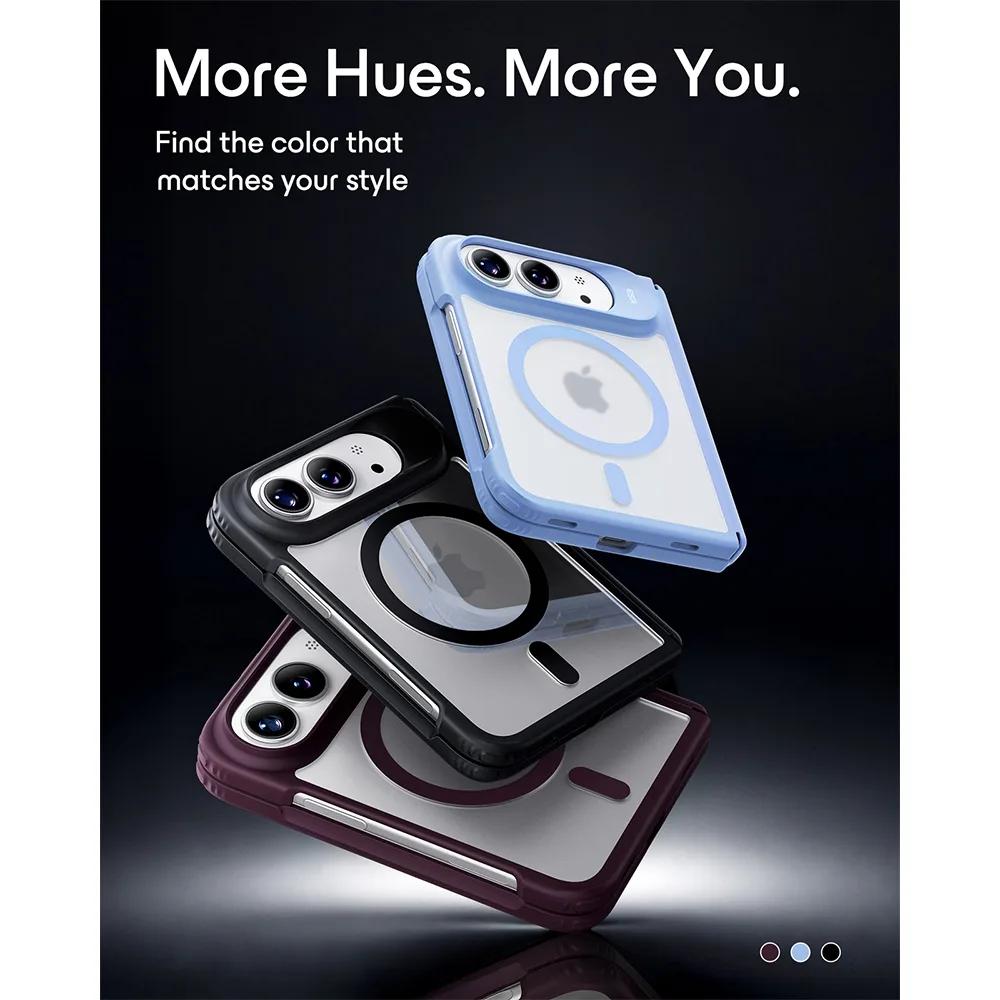 ESR รุ่น Classic Hybrid (Camera Control) - เคส iPhone Duo - สี Clear Black - Image 6