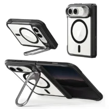 ESR รุ่น Classic Hybrid Stash Stand (Camera Control) - เคส iPhone Duo - สี Clear Black - Image 5
