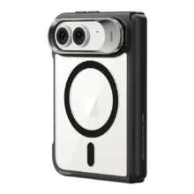 ESR รุ่น Classic Hybrid Stash Stand (Camera Control) - เคส iPhone Duo - สี Clear Black