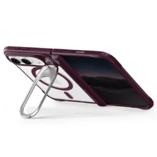 ESR รุ่น Classic Hybrid Stash Stand (Camera Control) - เคส iPhone Duo - สี Deep Burgundy - Image 2