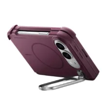 ESR รุ่น Cyber Tough Stash Stand (Camera Control) - เคส iPhone Duo - สี Deep Burgundy - Image 2
