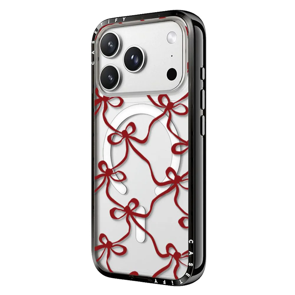 Casetify รุ่น Compact Case - เคส iPhone 18 Pro - ลาย Red Bownet 2 Casetify รุ่น Compact Case - เคส iPhone 18 Pro - ลาย Red Bownet - Image 2