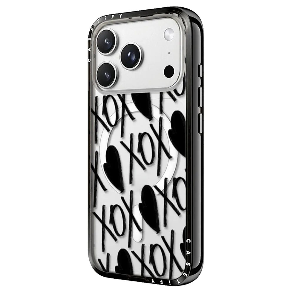 Casetify รุ่น Compact Case - เคส iPhone 18 Pro Max / 17 Pro Max - ลาย Black xoxo all over 2 Casetify รุ่น Compact Case - เคส iPhone 18 Pro Max / 17 Pro Max - ลาย Black xoxo all over - Image 2