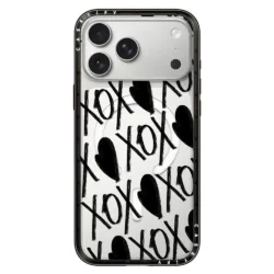 Casetify รุ่น Compact Case - เคส iPhone 18 Pro Max / 17 Pro Max - ลาย Black xoxo all over