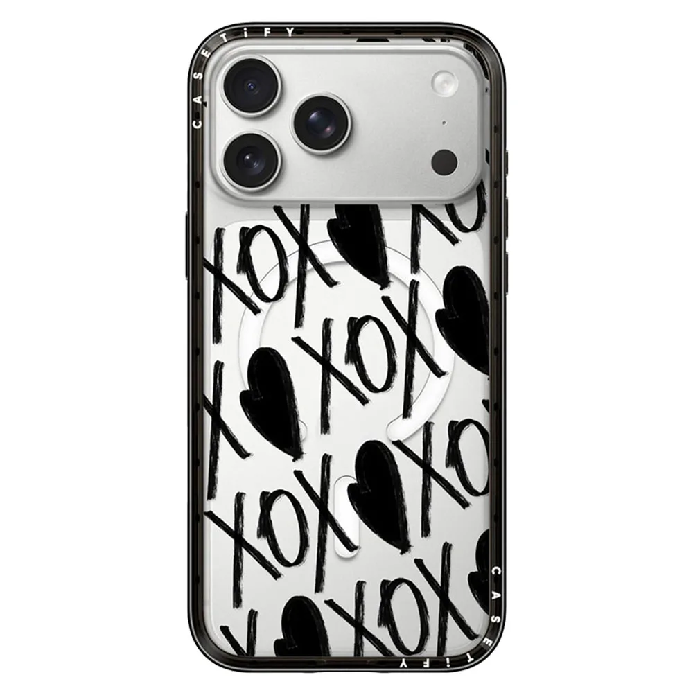 Casetify รุ่น Compact Case - เคส iPhone 18 Pro Max / 17 Pro Max - ลาย Black xoxo all over 1 Casetify รุ่น Compact Case - เคส iPhone 18 Pro Max / 17 Pro Max - ลาย Black xoxo all over
