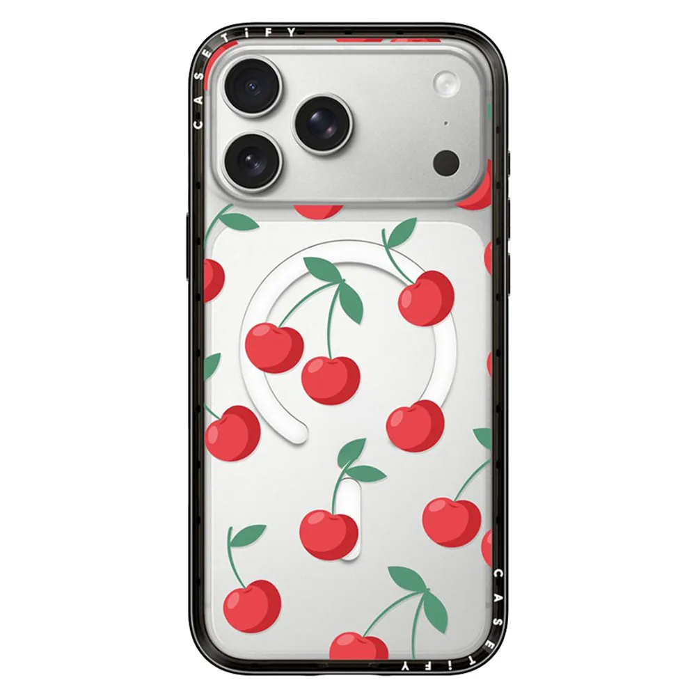 Casetify รุ่น Compact Case - เคส iPhone 18 Pro - ลาย Cherries 1 Casetify รุ่น Compact Case - เคส iPhone 18 Pro - ลาย Cherries