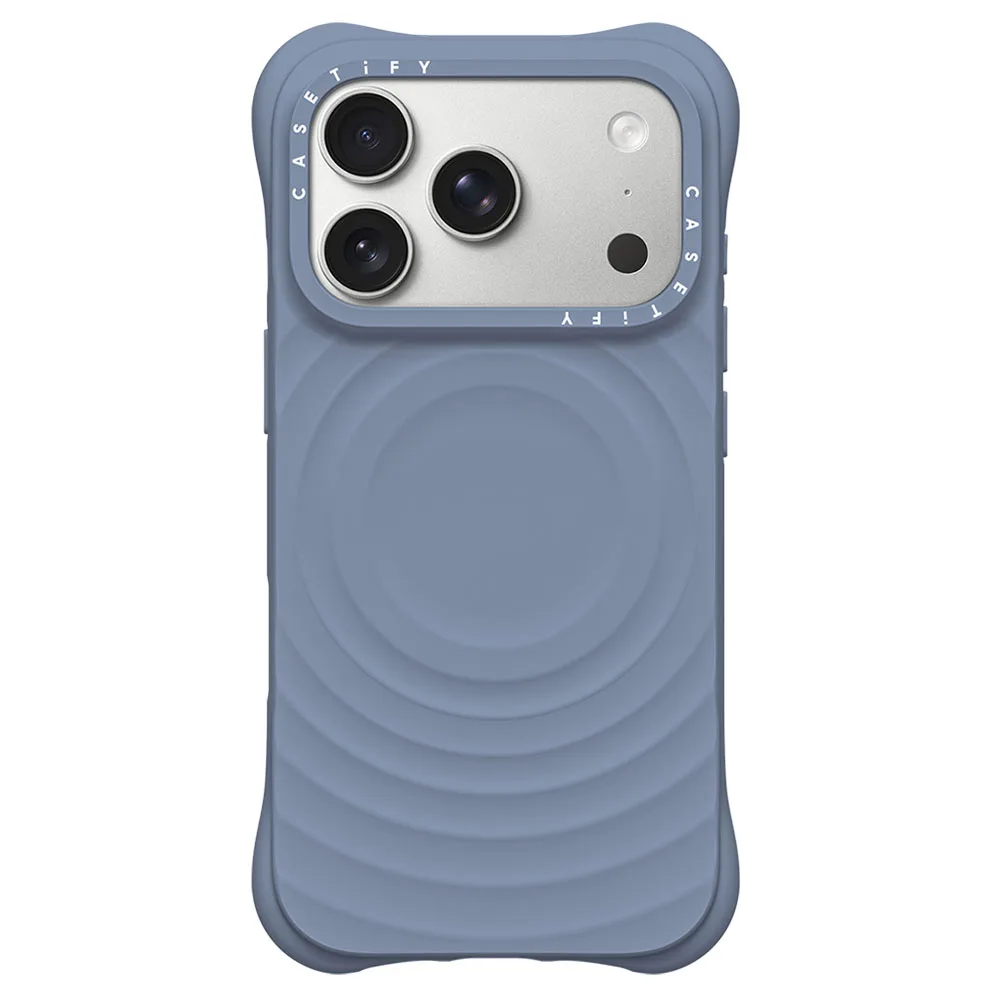 Casetify รุ่น Ripple Case - เคส iPhone 18 Pro / 17 Pro - สี Dusty Blue 1 Casetify รุ่น Ripple Case - เคส iPhone 18 Pro / 17 Pro - สี Dusty Blue