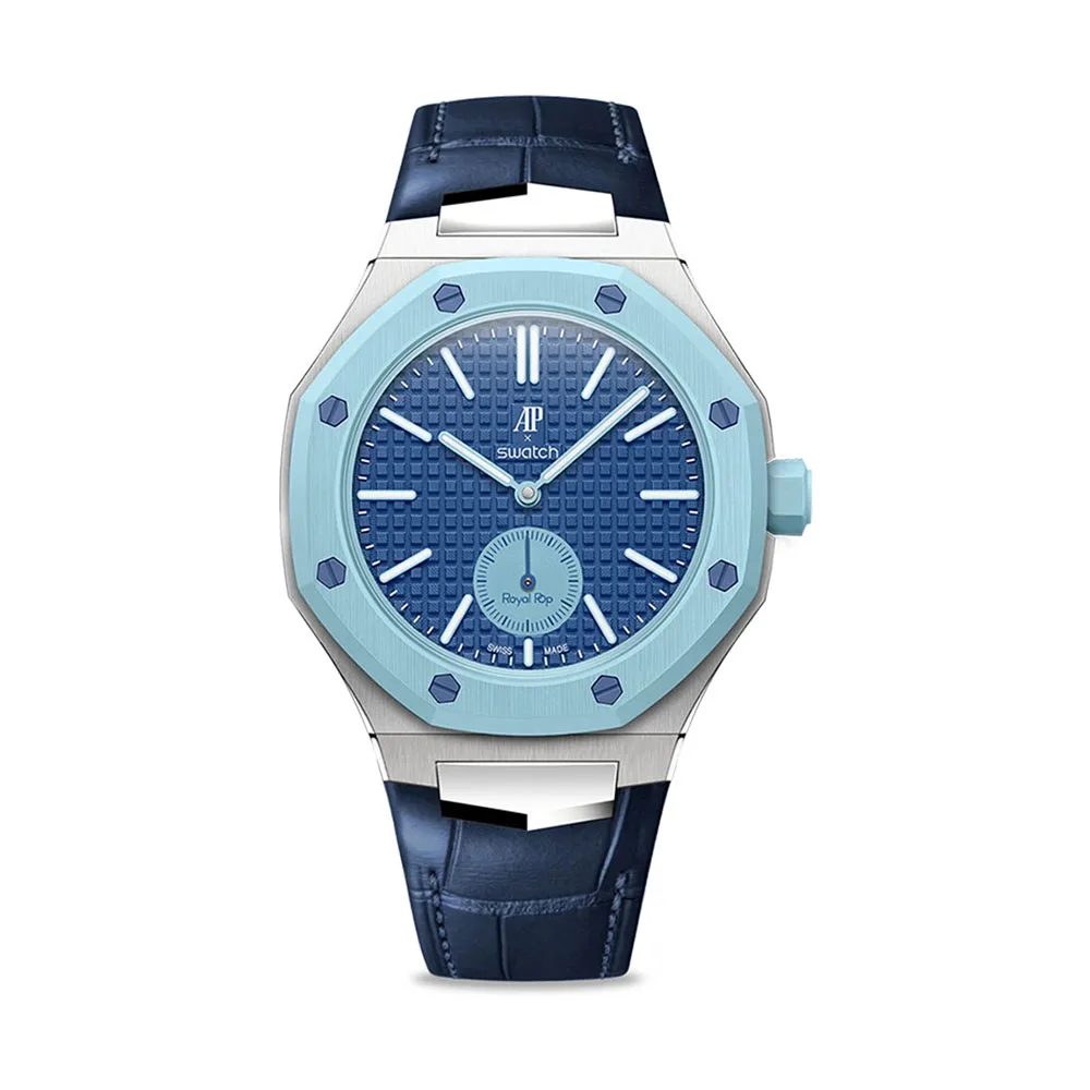 Golden Concept รุ่น Royal Alligator - สายนาฬิกา - สี Blue (ใช้คู่กับ Royal Pop Swatch x AP)