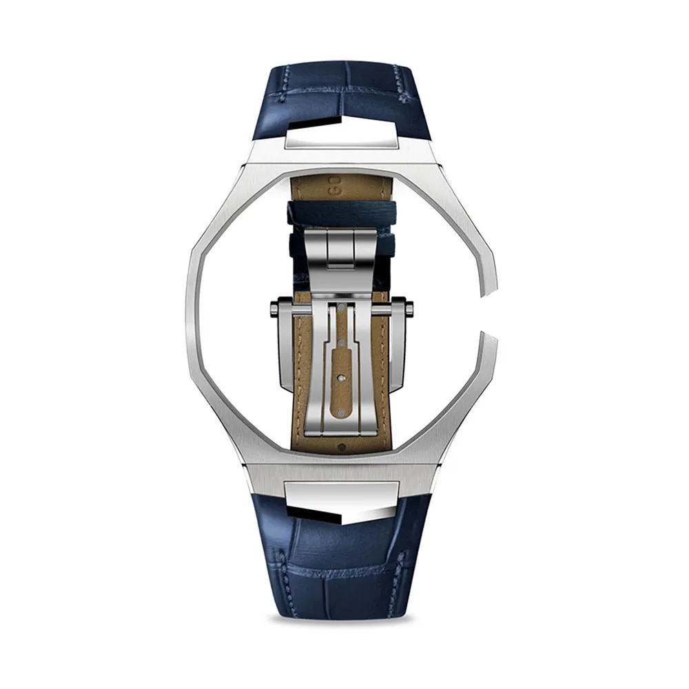 Golden Concept รุ่น Royal Alligator - สายนาฬิกา - สี Blue (ใช้คู่กับ Royal Pop Swatch x AP) - Image 2